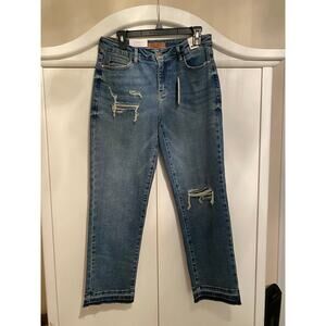 Judy Blue Boyfriend Jeans Medium WAsh 7/28 NWT